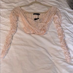 Pretty little thing crop top! Nude, US size 6.